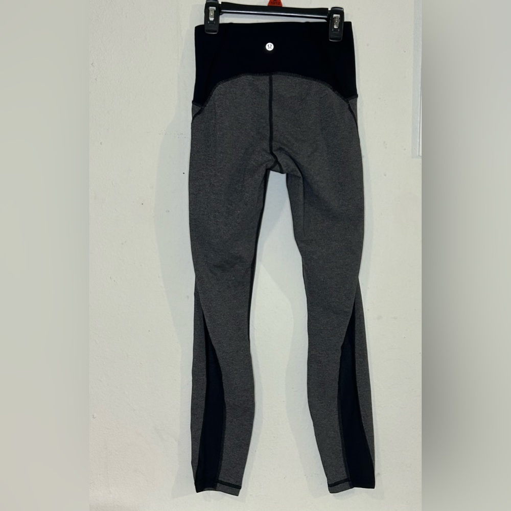 lululemon athletica Gray and Black Leggings